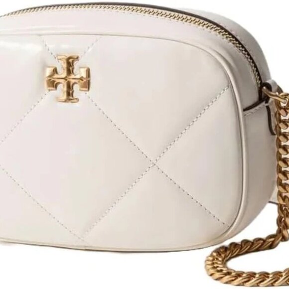NWT ✅ Tory Burch Kira Diamond Quilt Camera Bag #154715 WARM WHITE✨ NWT, DUST BAG - Picture 4 of 17